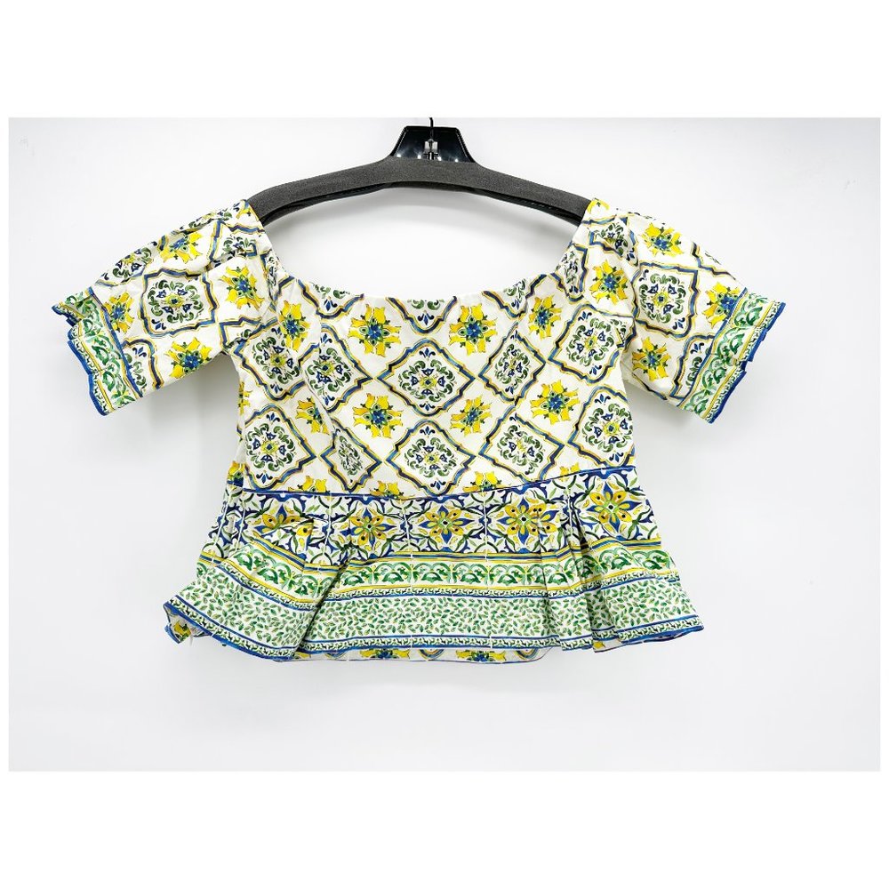 Antonio Melani Kira Majolica Dolce & Gabbana Inspired Off Shoulder Top Size 14 - Picture 4 of 6